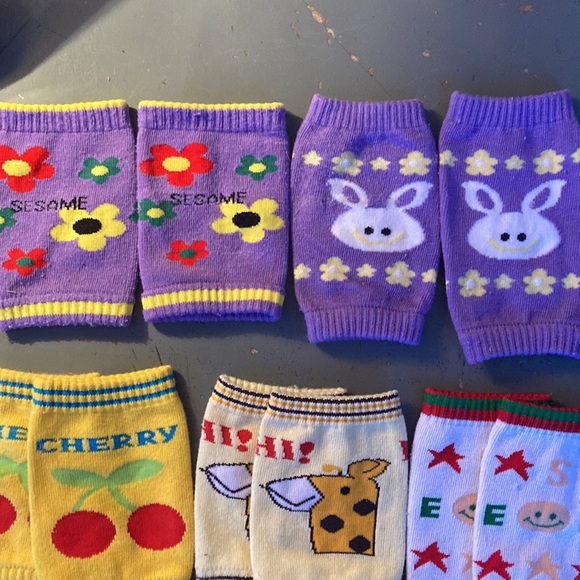 5 pairs toddler girls decorative wristlet warmers - Picture 3 of 6